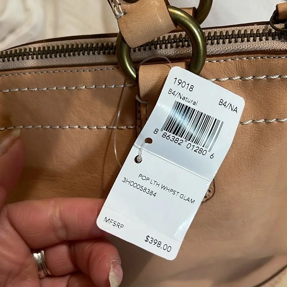 COACH - tan whipstitch satchel- F19018- NWT - Picture 15 of 17